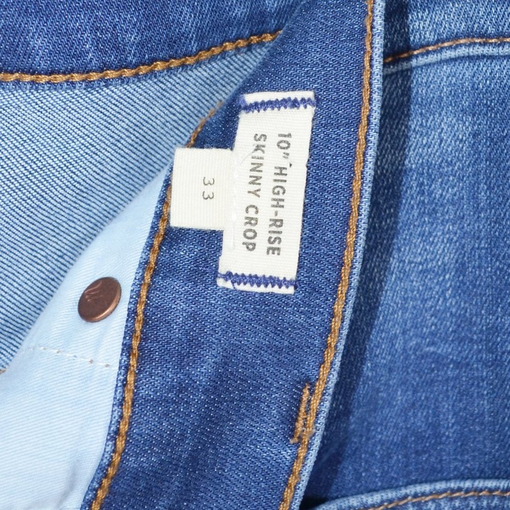 Madewell 10" High Rise Skinny Crop Button-Front - Picture 7 of 8